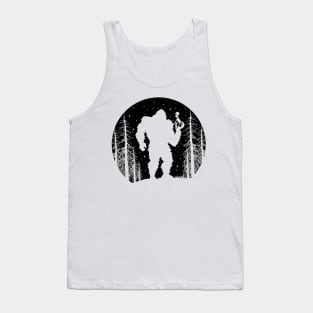 Bigfoot Alien Silhouette Tank Top